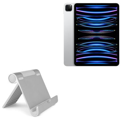 BoxWave Stand and Mount Compatible with Apple iPad Pro 11" (2022) - VersaView Aluminum Stand, Portable, Multi Angle Viewing Sturdy