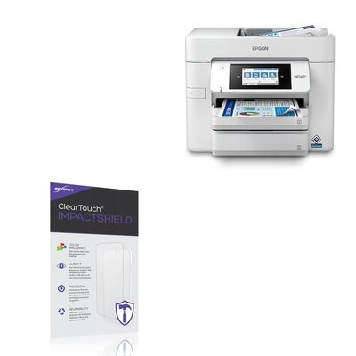 BoxWave Screen Protector Compatible With Epson WorkForce Pro WF-C4810 - ClearTouch ImpactShield (2-Pack), Impenetrable Screen Protector Flexible Film