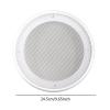 AsrMyjcx White Ceiling Speaker Cover Car Modification Loudspeaker Car Speaker Grill Cover Round Speakers Grille for Vehicle Spare Part, 8inch view 4