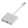 bodateng USB C to HDMI-Compatible Digital AV Multiport Adapter 3 Converter to 4K 1080P(Silver 3 in 1) view 1