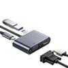 bodateng USB C to HDMI-Compatible Digital AV Multiport Adapter 3 Converter to 4K 1080P(Silver 3 in 1) view 4
