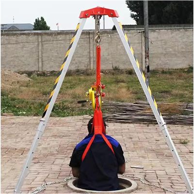 Confined Space Equipment Adjustable Commercial Firefighting Rescue Tripod with Self-Locking Device,Lifting Rescue Tripod, Rescue Tripod, confined Space Tripod, confined Space Tripod for deep