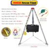 Confined Space Equipment Adjustable Commercial Firefighting Rescue Tripod with Self-Locking Device,Adjustable Confined Space Rescue Kit Heavy Duty Tripod Hoist for Lifting and Rescue, Remova view 4