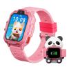 4G Kids Smart Watch, T17 Smartwatch Gifts with Panda Holder, GPS Tracker, Video Calling, SOS, Voice Chat, SMS, School Mode, Puzzle Games, HD Touch Screen for Boys & Girls 3-12Pink view 1