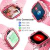 4G Kids Smart Watch, T17 Smartwatch Gifts with Panda Holder, GPS Tracker, Video Calling, SOS, Voice Chat, SMS, School Mode, Puzzle Games, HD Touch Screen for Boys & Girls 3-12Pink view 3
