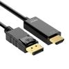 bodateng DisplayPort to HDMI-Compatible Adapter Connecto Converter 1.8m Cable 2K 4K 1080P for Desktop PC TV Projector(DP to HDMI 2K 4K) view 1