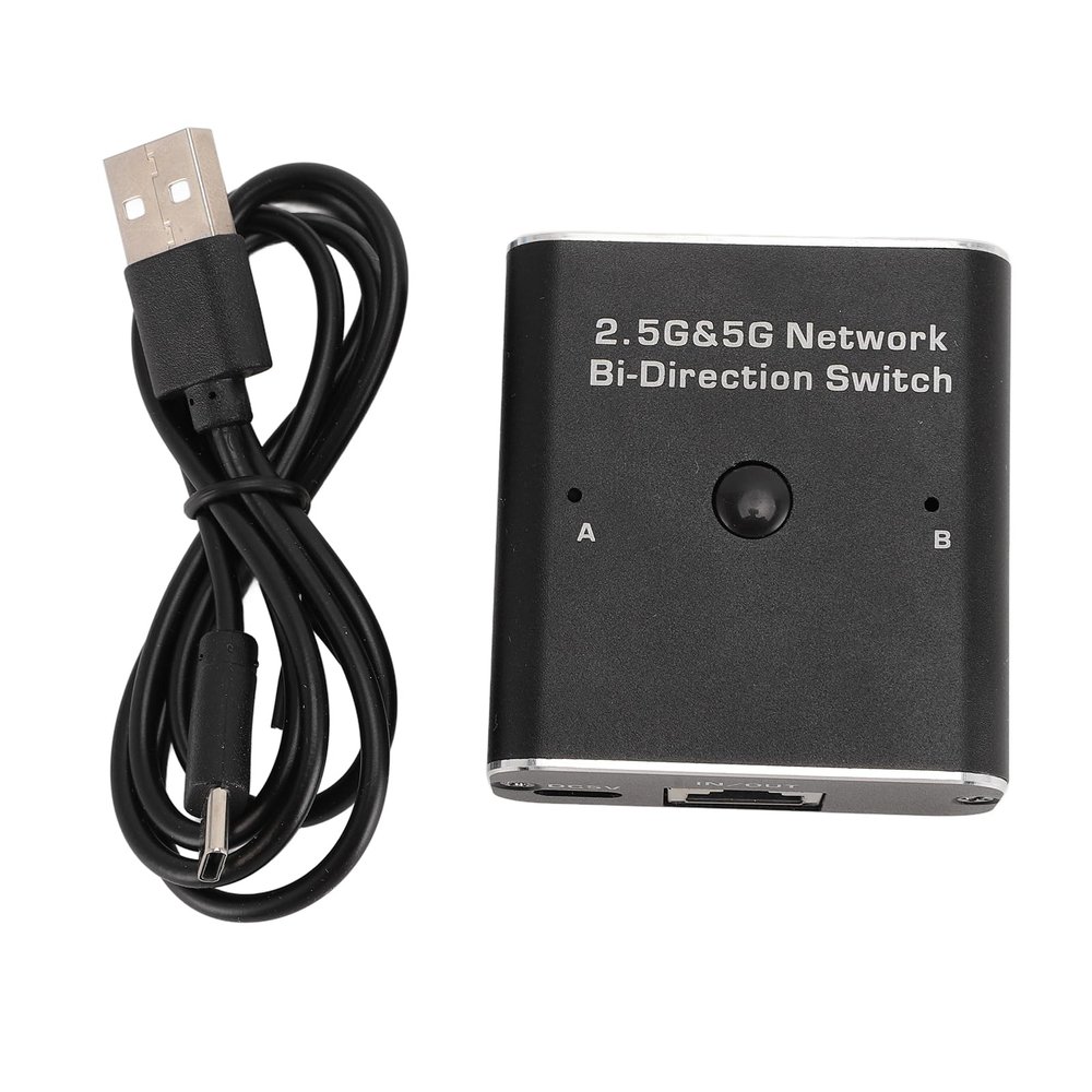 1000 Mbps Network Switch Aluminum Alloy, Fast Connection, Switching, High Speed Transmission, Plug and Play