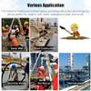 Confined Space Equipment Adjustable Commercial Firefighting Rescue Tripod with Self-Locking Device,Aluminum Manhole Rescue Tripod Kit with 1800lbs Winch, 15m Fall Arrester, Lifting and Rescu view 2