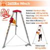 Confined Space Equipment Adjustable Commercial Firefighting Rescue Tripod with Self-Locking Device,Confined Space Tripod Kit Confined Space Tripod Kit with Rescue Winch & Aluminum Stand, LIF view 3