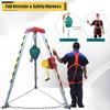 Confined Space Equipment Adjustable Commercial Firefighting Rescue Tripod with Self-Locking Device,Confined Space Tripod Kit Confined Space Rescue Tripod Lifting Rescue Tripod Kit for Workin view 2