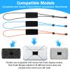 2PCS Thickened Fishing Finder Cover Straps, Adjustable Fish Finder Bungee for Securing Graph Cover for Travel (Black,Green) view 3