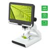 200X Magnification Digital Microscope, 1080P Video Microscope 12MP Resolution, 7.0 Inch Screen, Adjustable LED Lights, Fit Use Student Discovery (Color : White) (White) view 2