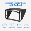 Accsoon CineView M7 Pro&CineView M7H Pro&M7 Camera Field Monitor Cage Kit with Detachable Sunshade for 3 in 1 Wireless Video Transmitter&Receiver& Monitor with Multiple Anti-Rotation 1/4 Mounts, 222g view 2