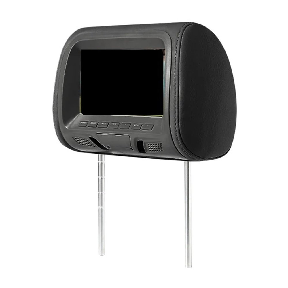 Car Headrest Monitor Universal 7 Inch TFT LED Screen Multimedia MP5 Player Pillow Support USB/SD Input FM/Speaker/Camera (707m) (707m)