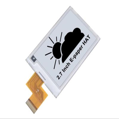 2.7inch E-Paper Display Monochrome Screen - Ultra Low Power SPI E-Ink Panel for Shelf Labels & Industrial Instruments (Raw Screen, No Driver Board)