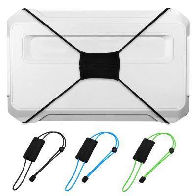 3 PCS Thickened Fishing Finder Cover Straps, Adjustable Fish Finder Bungee for Securing Graph Cover for Travel (Black,Green,Blue)