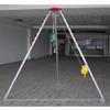 Confined Space Equipment Adjustable Commercial Firefighting Rescue Tripod with Self-Locking Device,Heavy Duty Tripod Hoist for Lifting and Rescue, Adjustable Height for Confined Space and Un view 1