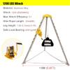 Confined Space Equipment Adjustable Commercial Firefighting Rescue Tripod with Self-Locking Device,Adjustable Confined Space Rescue Kit Confined Space Tripod 7ft Leg Bracket, Safety Tripod f view 3
