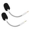 BTSEURY 2 Pcs Replacement Headset Mic Gaming Microphone Headset Microphone for Barracuda X with Noise Reduction Gold Plated Plug Windproof Foam Cover (White) view 2