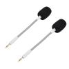 BTSEURY 2 Pcs Replacement Headset Mic Gaming Microphone Headset Microphone for Barracuda X with Noise Reduction Gold Plated Plug Windproof Foam Cover (White) view 3