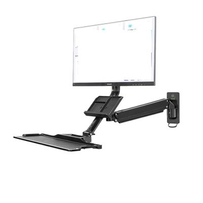 HBDQOMRV Workbench Monitor Stand Wall-Mounted with Keyboard Bracket Standing MC32/MB32