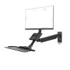 HBDQOMRV Workbench Monitor Stand Wall-Mounted with Keyboard Bracket Standing MC32/MB32 view 1