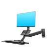 HBDQOMRV Workbench Monitor Stand Wall-Mounted with Keyboard Bracket Standing MC32/MB32 view 2