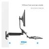 HBDQOMRV Workbench Monitor Stand Wall-Mounted with Keyboard Bracket Standing MC32/MB32 view 4