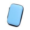 2PCS Portable Mini Earphone Bag Coin Purse Storage Box Carry Pouch Memory Card Case Cable Organizer Headphone Headset Accessories (Light Blue) view 1