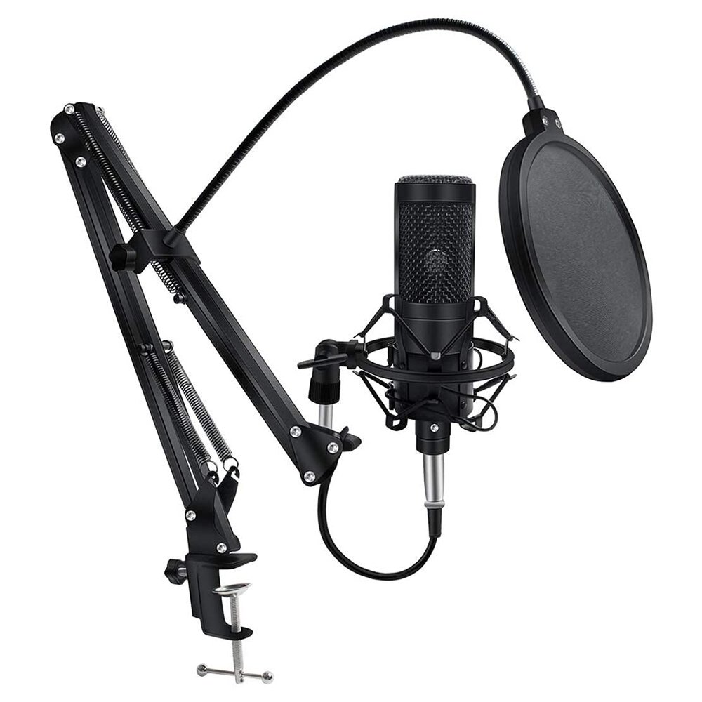 A1DFDFGOQSFG Condenser Micro for Computer Professional Micro with Stand Mic Recording Chating Studio Microfone Vocal Micros