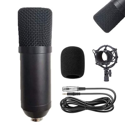 A1DFDFGOQSFG Condenser mic Kit BM-700 Mic Set Gaming mic, Podcast PC Mic to 3.5mm with Adjustable Mic, Shock Mount, for Studio Recording Broadcasting