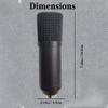 A1DFDFGOQSFG Condenser mic Kit BM-700 Mic Set Gaming mic, Podcast PC Mic to 3.5mm with Adjustable Mic, Shock Mount, for Studio Recording Broadcasting view 3
