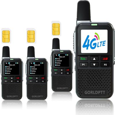 6 Pack Walkie Talkies Long Range for Adults, Rechargeable Walkie Talkie FRS Two Way Radio Nationwide LTE Walkie-Talkie Unlimited Range POC Two Way Radios