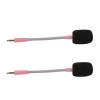 BTSEURY 2 Pcs Replacement Headset Mic Gaming Microphone Headset Microphone for Barracuda X with Noise Reduction Gold Plated Plug Windproof Foam Cover (Roseate) view 2