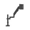 ROREAJVH Monitor Stand Desktop Punch-Free Table Clip Perforation Installation Pneumatic Cantilever Bracket Horizontal and Vertical Screen Rotation(Black) view 1