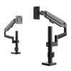 ROREAJVH Monitor Stand Desktop Punch-Free Table Clip Perforation Installation Pneumatic Cantilever Bracket Horizontal and Vertical Screen Rotation(Black) view 3