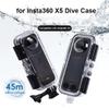45M Diving Case for Insta 360 X5 Camera Invisible Waterproof Housing Cover for Insta360 X5 Underwater Dive Shell Sport Camera Accessories (PC) view 3