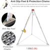 Confined Space Equipment Adjustable Commercial Firefighting Rescue Tripod with Self-Locking Device,Confined Space Tripod Kit Confined Space Rescue Tripod Rescue TripodHoist with 1800 Lbs Win view 4