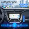 10.1" Double Din CarPlay Screen for Car, Wireless Apple CarPlay and Android Auto, Built-in 2+64GB, Bluetooth, GPS, Backup Camera, Voice Control, WiFi, FM, AM, with Free APK Download and Deletion view 2