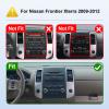 2+64G 9-inch Android 14 Car Stereo for Nissan Frontier Xterra 2009-2012 IPS Touchscreen Screen Car Radio with WiFi 6 Carplay & Android Auto Support Backup Camera GPS FM Navi Bluetooth 5.4 SWC view 2