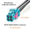 4-In-1 Rosenberger HFM Mini Fakra Z Code to Fakra Automotive LVDS Data Cable Four-Cavity AMK12D-1M4Z5-Z Female to Single-Cavity 59Z114-000Z Male RF Coaxial FPD-Link III Camera Cable (1M/3.28FT) view 3