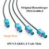 4-In-1 Rosenberger HFM Mini Fakra Z Code to Fakra Automotive LVDS Data Cable Four-Cavity AMK12D-1M4Z5-Z Female to Single-Cavity 59Z114-000Z Male RF Coaxial FPD-Link III Camera Cable (1M/3.28FT) view 4