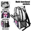 100% BLUE COLLAR Travel Laptop Clear Backpack Cartoon Alpaca Llama (3) Waterproof Clear Bag Transparent bag Transparent Backpack for Work view 4