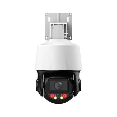 PDN3EI410G-DY-APV, 4MP Outdoor PTZ IP Camera, 10x Optical Zoom, IR and Warm Light Illumination, Face Detection, SMD 3.0, Red/Blue Warning Light, Two-Way Audio, IP66 Rated