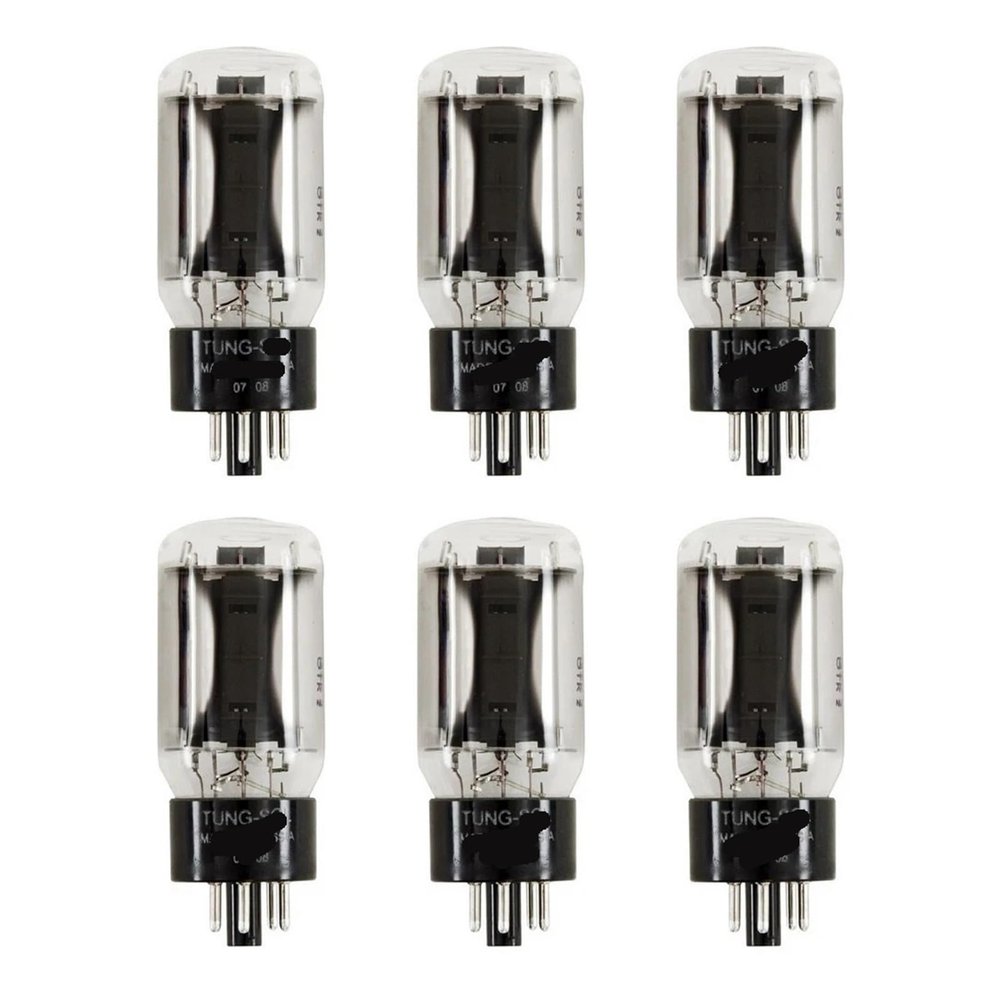 6 Pcs Matched Sextet (6) Tung-Sol 6L6GC Vacuum Tubes -