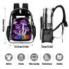 100% BLUE COLLAR Clear Backpack Trippy Ocean Magic Mushrooms Art (1) Heavy Duty PVC Transparent Backpack Travel Laptop Backpacks Large Bookbag See Through Bag view 3