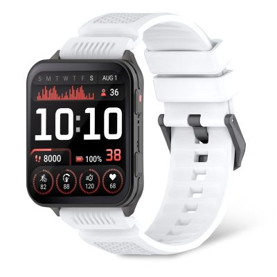 For Garmin Venu X1 Silicone BandsSoft Silicone Breathable Strap Sport Band for Men Women-White