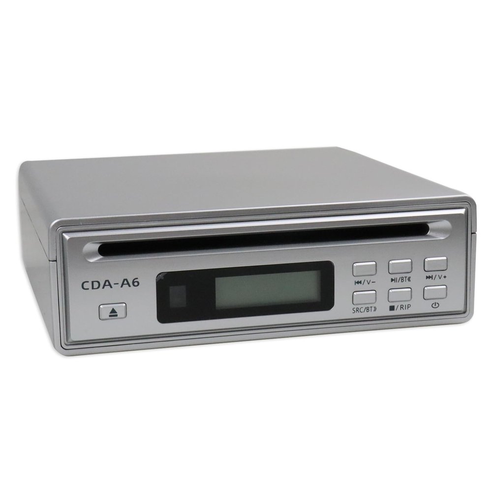 Portable HiFi CD Player for Home, CD Ripper, Bluetooth Car CD Player with USB Ripping, Rip CD to USB, External Player for Car with Optical, AUX, 3.5mm outputs/Optical Output and Cable, Bluetooth