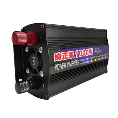 1000W Pure Sine Wave Inverter, DC 12V/24V to 220V AC Converter, Portable Car Inverter with LCD Display, Ideal for Home & Outdoor Power Needs (12V/24V to 220V)