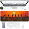 Woman Mouse Pad, Gaming Mouse Pad 60x32in, Desk Mat with Stitched Edges, Large Mousepad Waterproof, Gaming Accessories Keyboard Mat, Office Desk Accessories, for Gamer Computer Office Home, Red G-3830 view 2